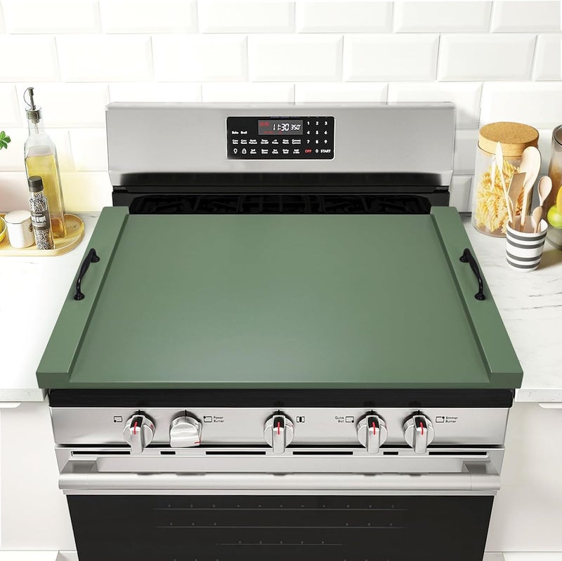 Gashell Noodle Board Stove Cover with Handles, Multiple Stove Top Cover Board for Electric/Gas Stove Top(Forest Green) - Image 1